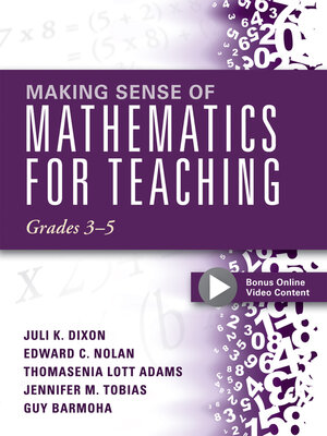 cover image of Making Sense of Mathematics for Teaching, Grades 3-5